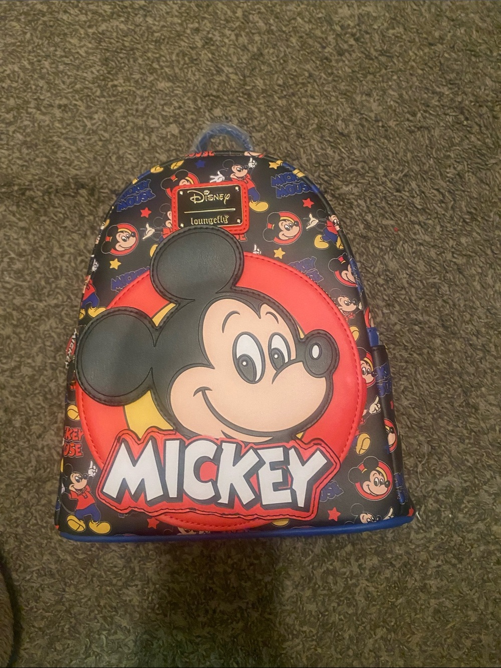Loungefly Mickey Black and Red Mini Backpack Loungefly mini backpack with a